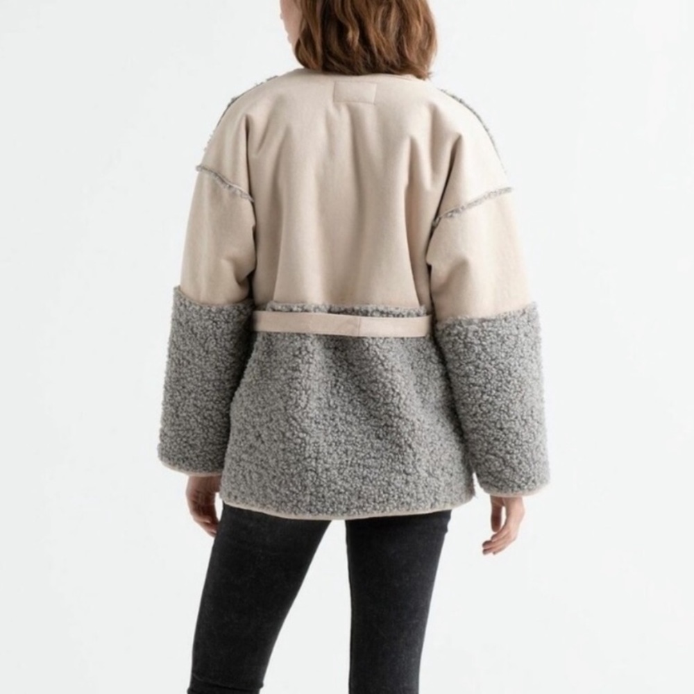 Lucky Brand Mixed Sherpa Jacket - Picture 4 of 5